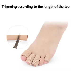 Toe Separator Fabric Gel Tube Bandage Calluses Guard Straightener Finger Pain - Picture 1 of 7