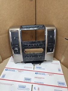 2009 2010 2011 2012 DODGE RAM CENTER DASH RADIO TRIM FULL CONSOLE BEZEL OEM - Picture 1 of 14