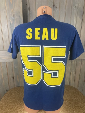 Vintage STARTER Junior Seau Los Angeles Chargers  Football Jersey T Shirt SZ M Cover