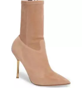 NIB $1,245+ Valentino Twisteel Stiletto Bootie Light Brown Suede Boot EUR 35.5 - Picture 1 of 11