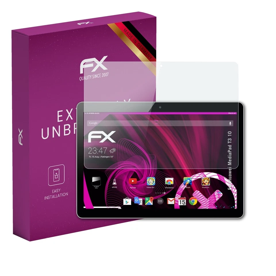 atFoliX Glass Protector for Huawei MediaPad T3 10 9H Hybrid-Glass - Image 1 of 4