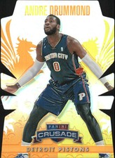 2013-14 Panini Crusade Insert Orange Die Cut Pistons Card #246 Andre Drummond/99