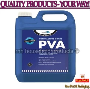 Contractors Grade PVA Adhesive Sealer Primer Glue Bonding Agent 5 Litres - Picture 1 of 1