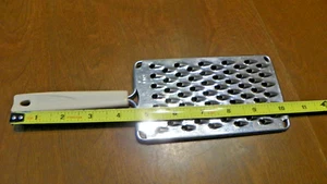 Ekco Vintage Stainless Hand Held Grater Cheese Shredder Almond Handle - Picture 1 of 3