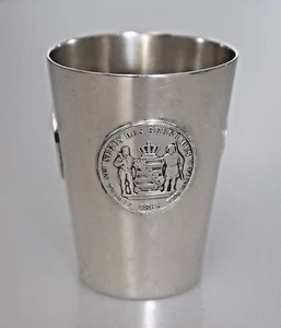 Münzbecher Thalern Silber Gründel Leipzig WTB. 934/3 - Picture 1 of 9