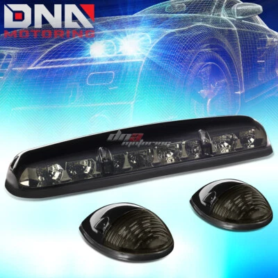 PARA 02-07 SILVERADO/SIERRA 3X CABINA AHUMADA TECHO AZUL LED LUCES MARCADORAS LÁMPARAS Foto 1 de 4