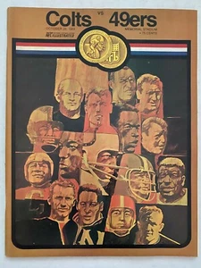 1969 NFL FOOTBALL PROGRAM BALTIMORE COLTS VS SAN FRANCISCO 49ers RARE VINTAGE! - Imagen 1 de 1