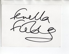 Fenella Fielding Carry On Screaming Signed 6x4 White Card Autographed