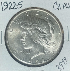 1922-S PAZ DÓLAR DE PLATA ~CH/AU ~BONITA MONEDA~ - Imagen 1 de 2