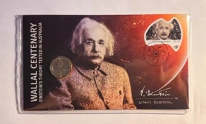 2022 PNC $1 Envelop Privy Wallal Centenary Einstein's Theory Tested in Australia - Picture 1 of 2