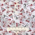 Christmas Celebration Fabric - Mitten Skate Hats on Gray - Red Rooster YARD