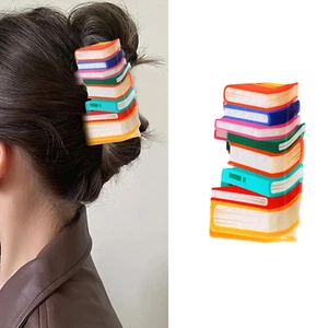 Girl Student Hair Barrettes Cute Hair Accessories Teacher Hair Clips Fun Claw Cl - Picture 1 of 6
