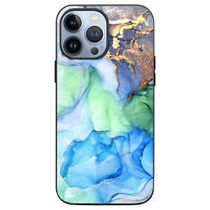 Étui téléphone texture marbre gel antichoc pour iPhone 15 14 Pro Max 13 12 11