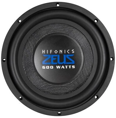 HIFONICS ZST-10D4 ZEUS Flat Woofer Subwoofer 25 cm flacher Subwoofer 600W, 4 Ohm - Bild 1 von 3