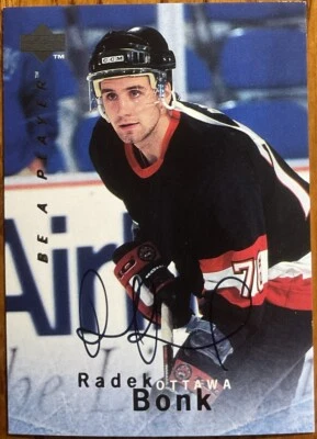1995-96 Be A Player Autographs Radek Bonk #S31 Ottawa Senators - Image 1 of 2