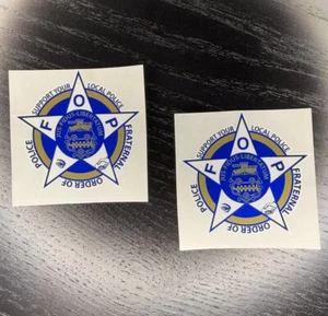 X2 Collectible Fraternal Police Supporter Sticker Decal Outside Window PBA Blue - Picture 1 of 1