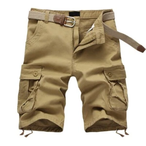 Herren Shorts Baumwolle Militär Freizeit Stil Relax Fit Halb Hose Größe 34 36 38 - Bild 1 von 17