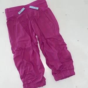 6 Yr IVIVVA Fun Cropped Pants Capris Adjustable Waist GIRLS Pink - Picture 1 of 6