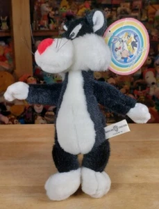 Vintage 1995 Warner Bros Studio Store Sylvester 9” Plush Stuffed Toy w/ Tag 90s - Picture 1 of 22