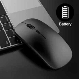 PC Maus Kabellos Bluetooth und Funk für Computer, MAC Aufladbare leise Maus USB - Bild 1 von 12