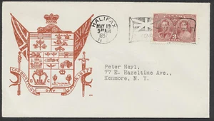1937 #237 George VI Coronation FDC Eric Heyl Cachet Halifax NS Flag - Picture 1 of 2