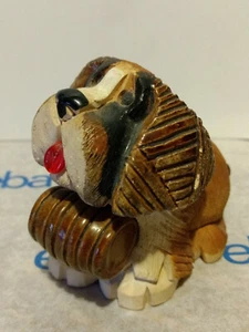 VINTAGE ARTESANIA RINCONADA ST. BERNARD #118 FIGURINE PURE BRED DOG SERIES - Picture 1 of 2