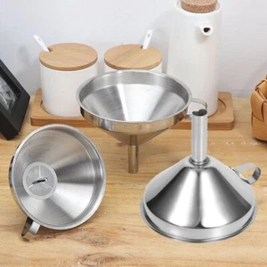 Grade Kitchen Oil Dispenser Kitchen Tools Funnel Filter Strainer Filter Screen - Picture 1 of 12