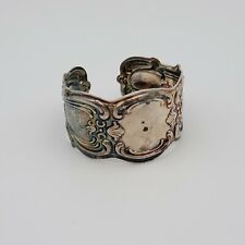 Vtg Gorham Cuff Bracelet Silverplate Repousse Style No Monogram YC1380