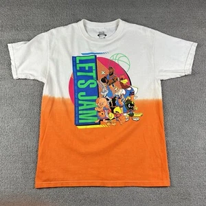 Space Jam Movie T Shirt Youth Size XL White/Orange - Picture 1 of 9