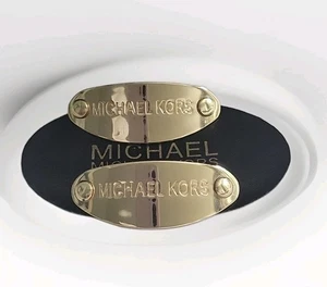 Michael Kors Gold-Tone Logo Metal Plaque For Sandals/Shoes Hardware Replacement - Picture 1 of 3