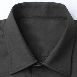 Men's Korean Style Business Casual Short Sleeved Shirt Wrinkle Resistant White - Picture 1 of 10