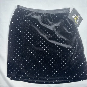 Girls Art Class Skirt Black Velvet With Studs Size M (8) NWT - Picture 1 of 5