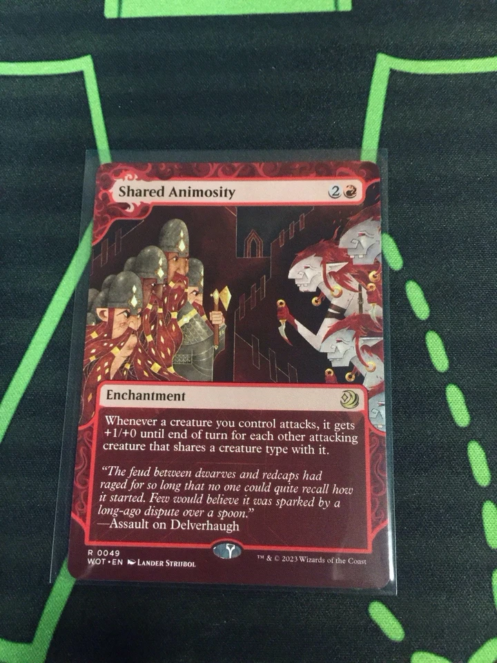 MTG Magic The Gathering Shared Animosity WOT Rare Red Enchantment - Image 1 of 1