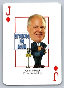 John McCain "Vote McCain" politische Spielkarte mit Rush Limbaugh - Bild 1 von 2