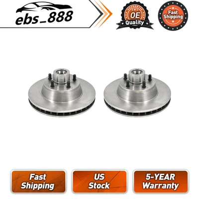 DuraGo 2pcs Front Disc Brake Rotor and Hub Assembly for Dodge B100 1975-1980 - Image 1 of 2