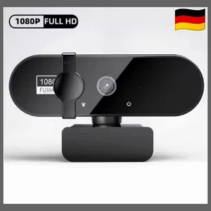 Webcam 1080P Full HD Webkamera USB mit Mikrofon für PC Laptop Desktop Plug Play✓ - Bild 1 von 5