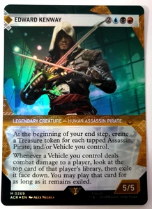 Magic The Gathering Assassin's Creed - Edward Kenway - Lámina texturizada mítica - 0269 casi nueva - Imagen 1 de 1