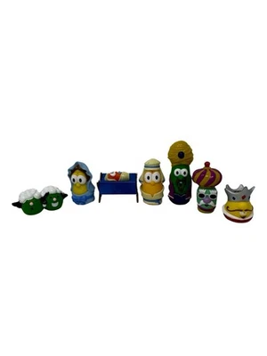 VeggieTales Belén Mini 2" Conjunto de Figuras Lote de 7 Grandes Ideas 2004 Reyes Magos María  Foto 1 de 2