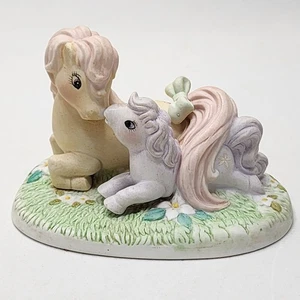 My Little Pony An Affectionate Moment Porcelain Figurine G1 Posey Baby Blossom - Picture 1 of 9