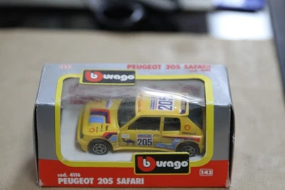 Peugeot 205 Safari 4116 Yel BBURAGO 1/43 Italia Diecast en caja Aprox 100x45x25mm Foto 1 de 2