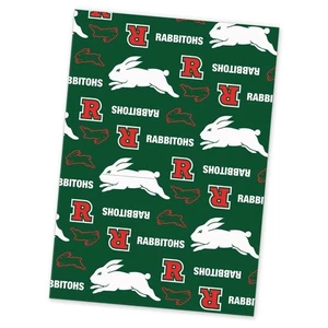 South Sydney Rabbitohs NRL GIFT WRAP Wrapping Paper Birthday Fathers Christmas - Picture 1 of 24