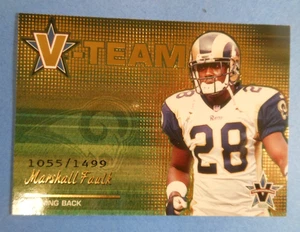 2001 Pacific Vanguard V-Team 1055/1499 Marshall Faulk #21 HOF - Picture 1 of 6