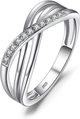 JewelryPalace Infinity Wickelring Verlobungsring Unendlichkeit Promise Eheringe  - Bild 1 von 4