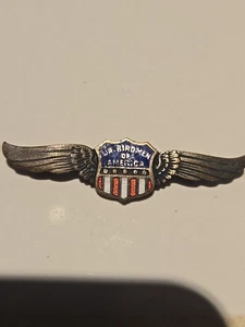 Prendedor vintage de principios de 1900 Junior Birdmen of America - Imagen 1 de 7