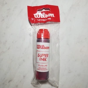 Wilson Stencil Ink Super Red 1.3 oz Long Lasting Perfect For Polyester - Picture 1 of 4