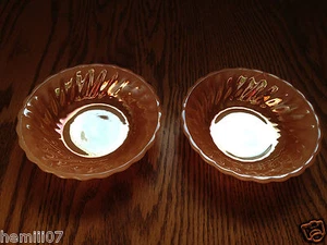 Juego de 2 cuencos de bayas Anchor Hocking Peach Luster Swirl de 5" - Imagen 1 de 5