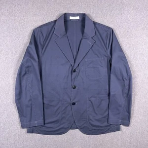 Buck Mason Blazer Mens XL Carry On Navy Blue Unstructured Unlined Three Button - Picture 1 of 12