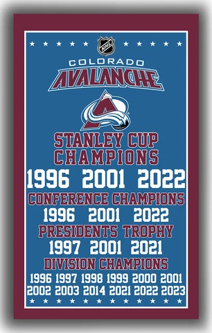 Colorado Avalanche Hockey Champions Flag 90x150cm 3x5ft Fan best banner Cover