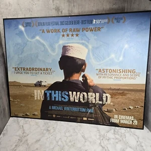 In This World HUGE Art Movie Poster On Board, Signed by Michael Winterbottom - Foto 1 di 21
