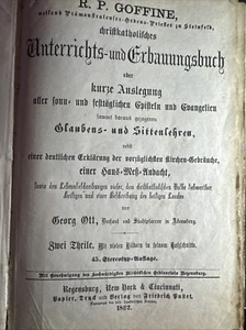 Leonhard Goffine - Christkatholisches Unterrichts- und Erbauungssbuch 1879 - Bild 1 von 6